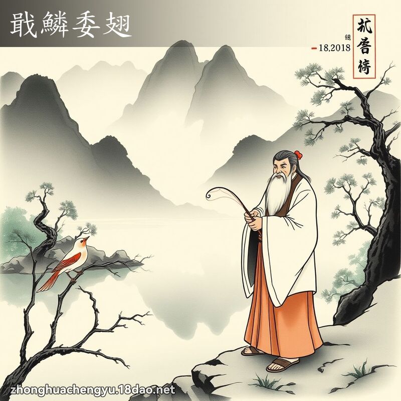 戢鱗委翅 配图