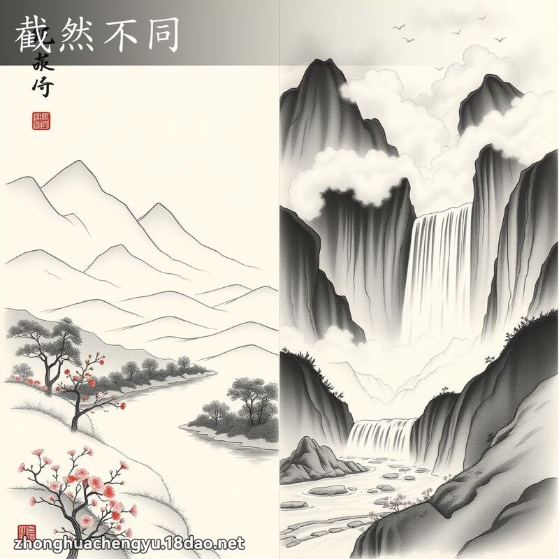 截然不同 配图