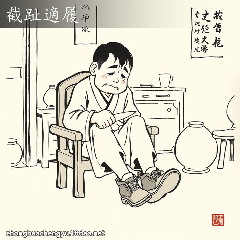 截趾適履 配图