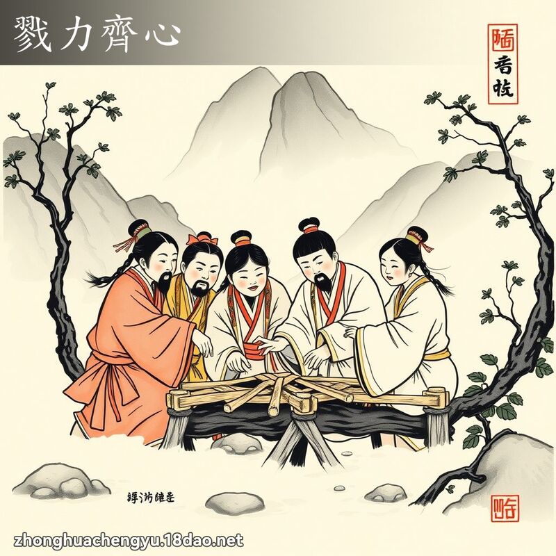 戮力齊心 配图