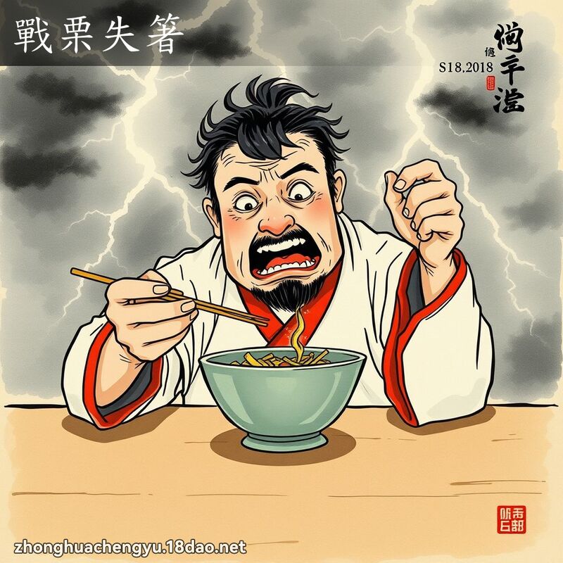 戰栗失箸 配图