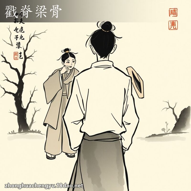 戳脊梁骨 配图