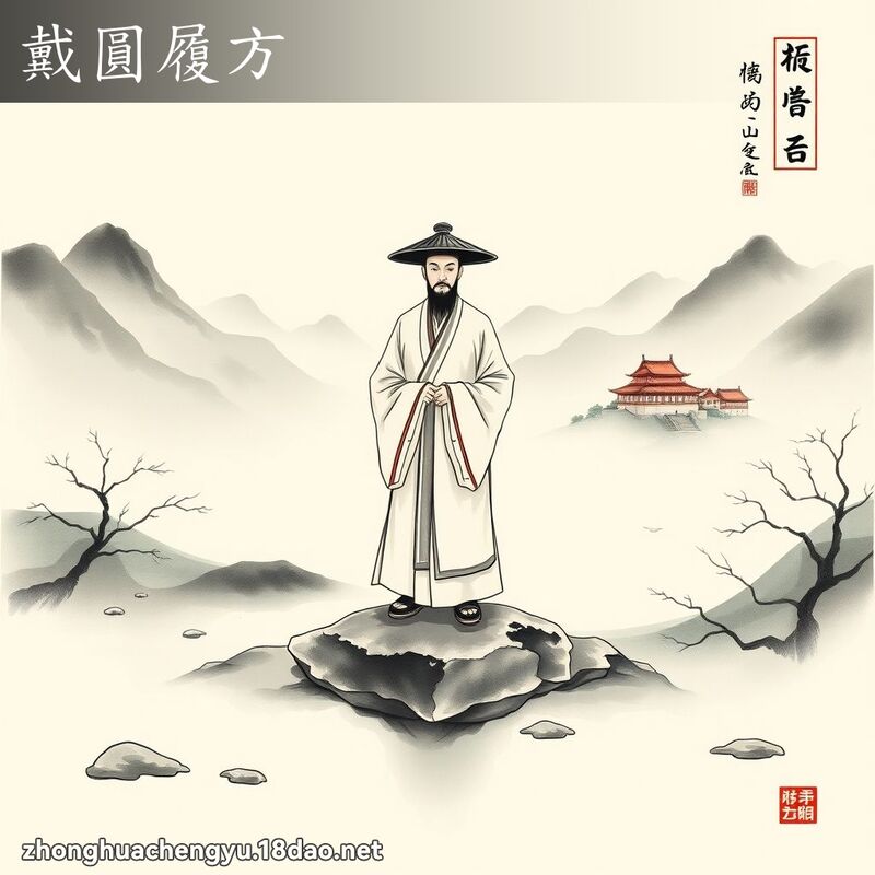 戴圓履方 配图