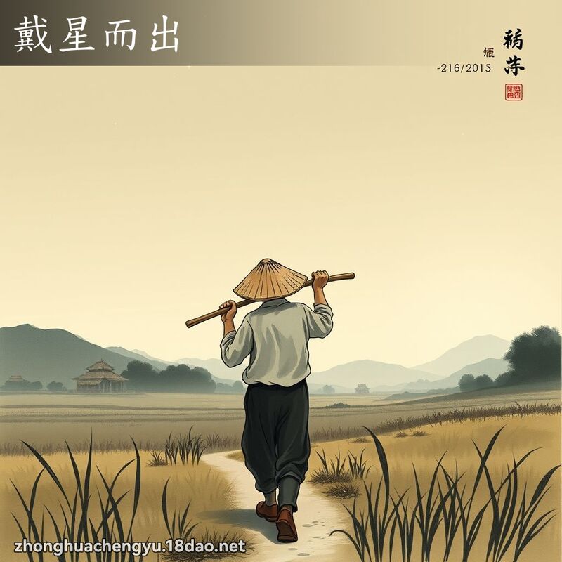 戴星而出 配图