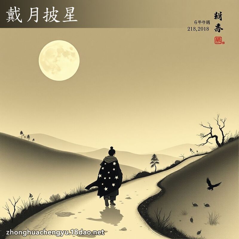 戴月披星 配图