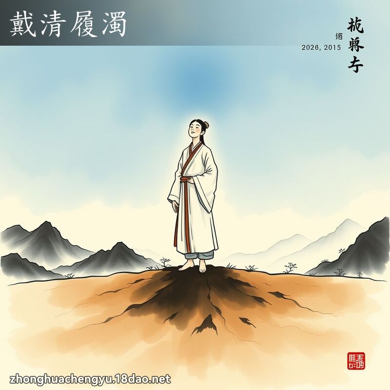 戴清履濁 配图