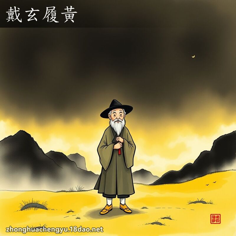 戴玄履黃 配图