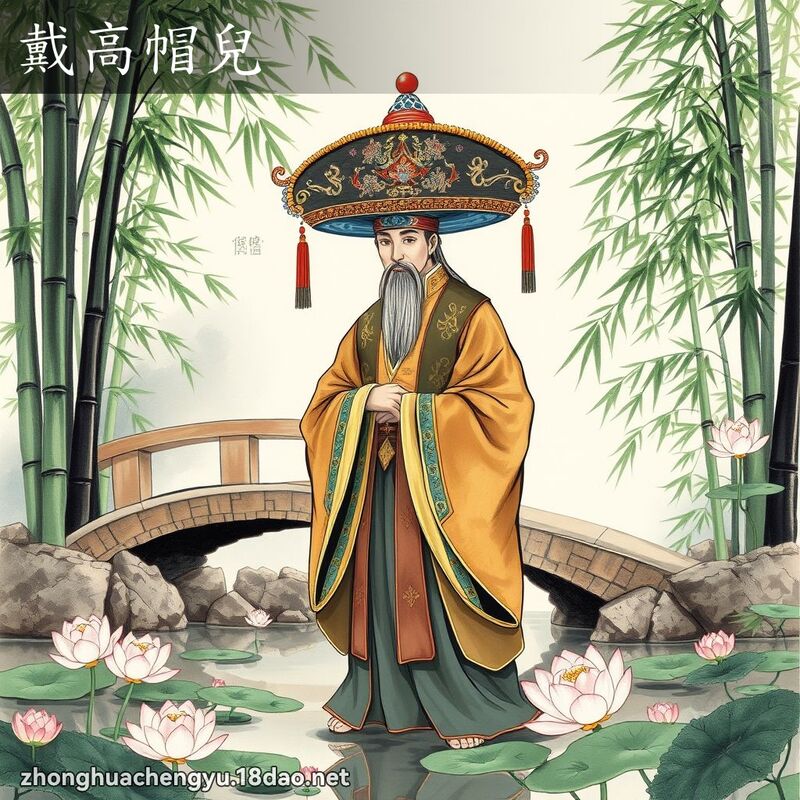 戴高帽兒 配图
