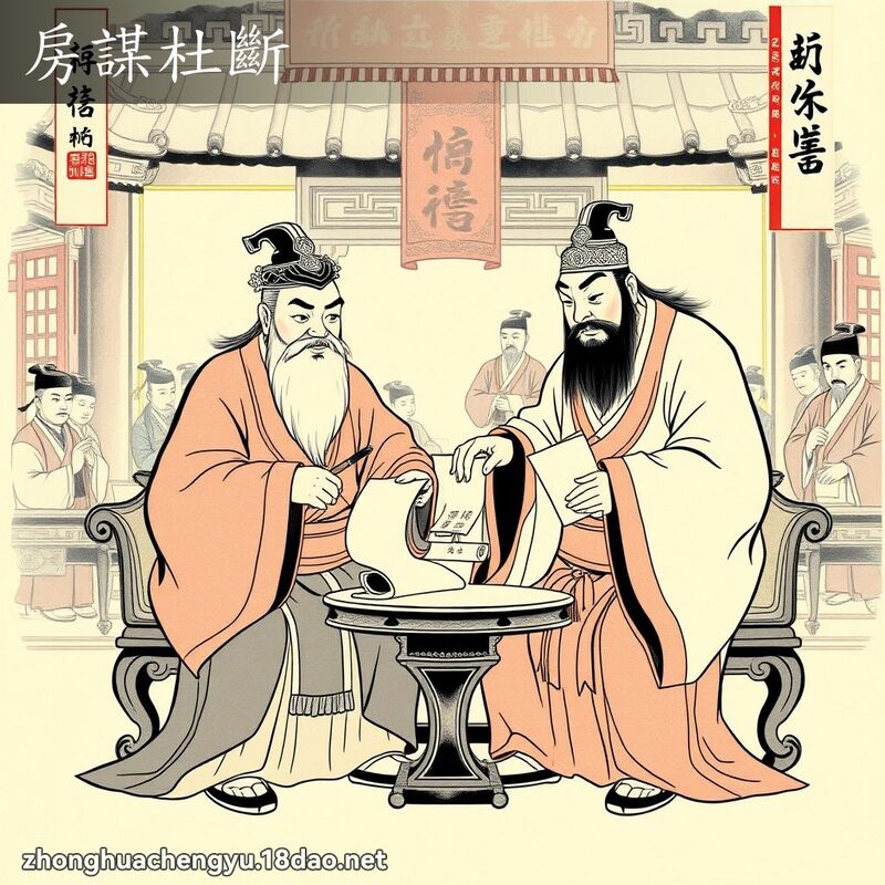 房謀杜斷 配图