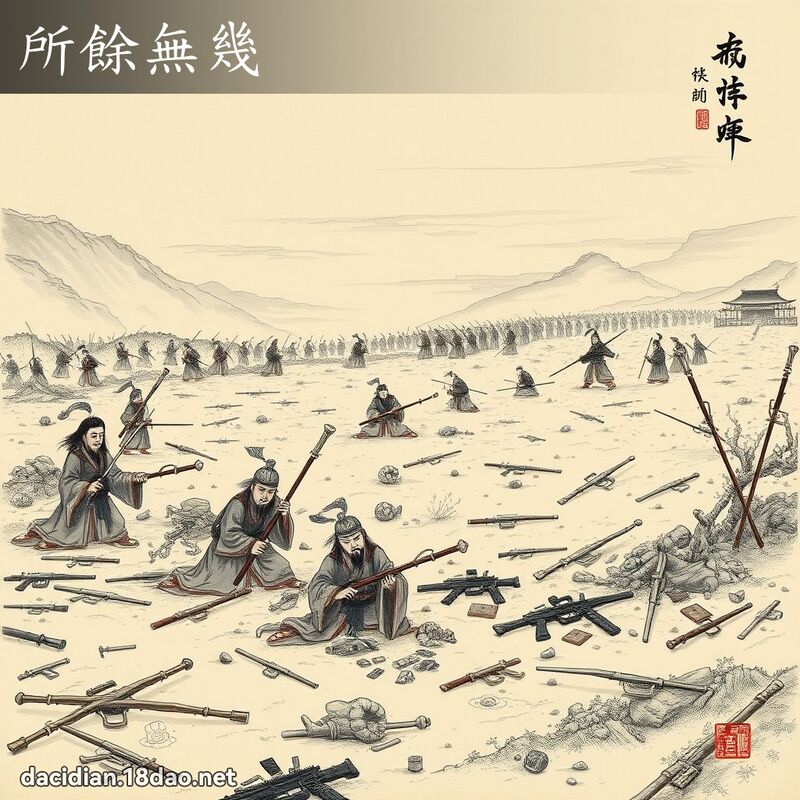 所餘無幾 - 中華成語配圖