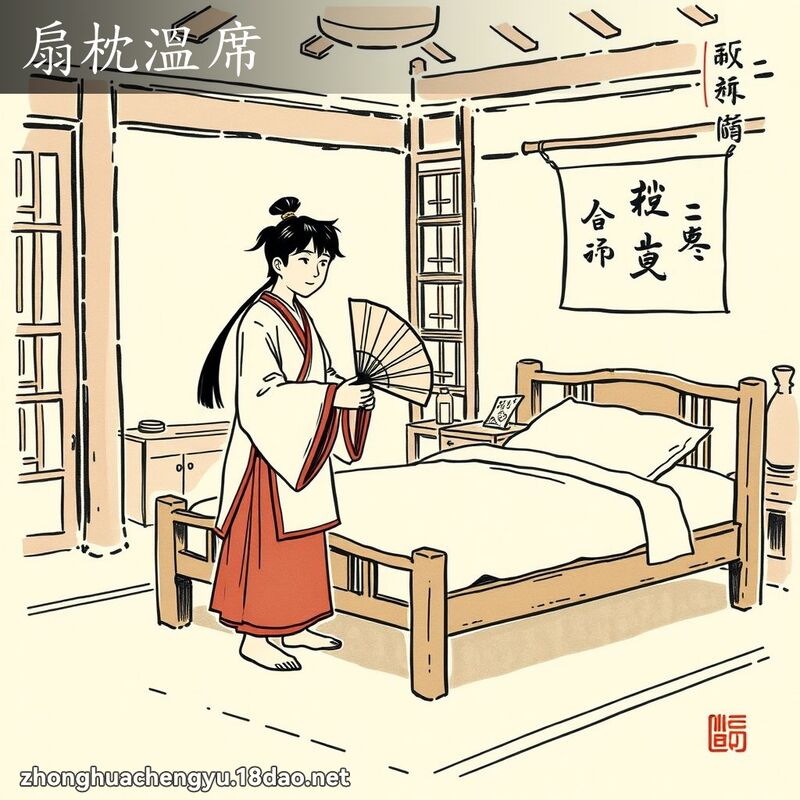 扇枕溫席 配图