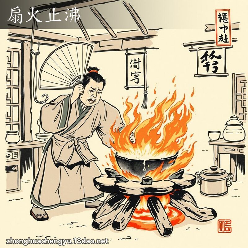 扇火止沸 配图