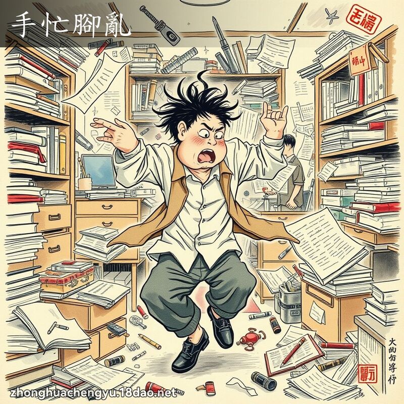 手忙腳亂 配图