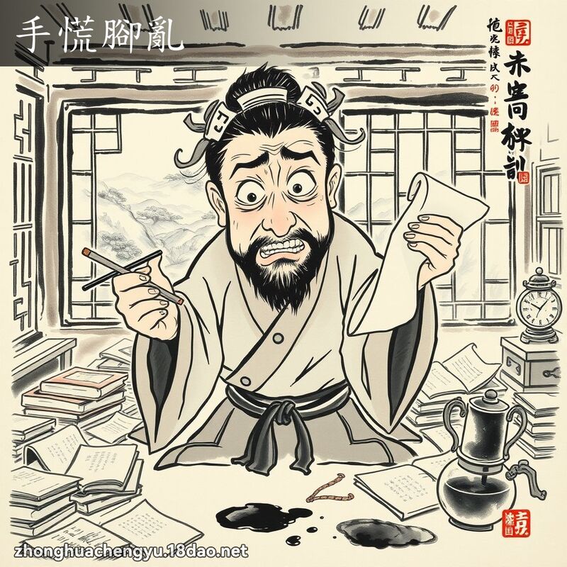 手慌腳亂 配图