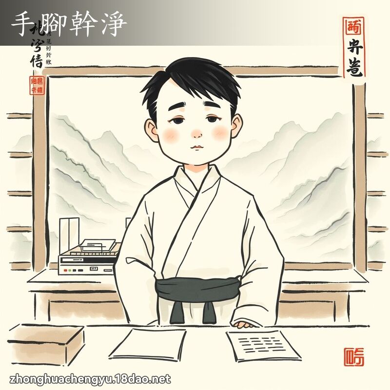 手腳幹淨 配图