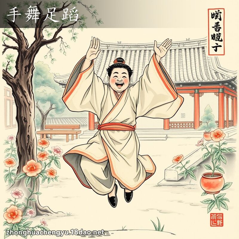 手舞足蹈 配图
