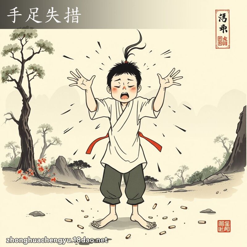 手足失措 配图