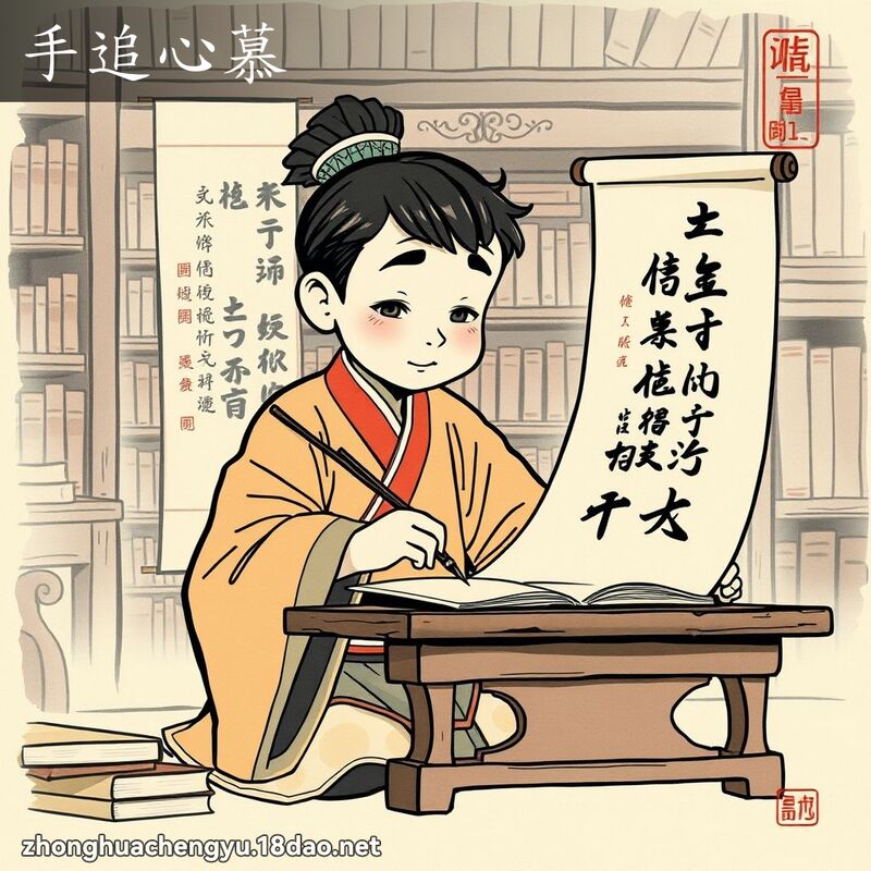 手追心慕 配图