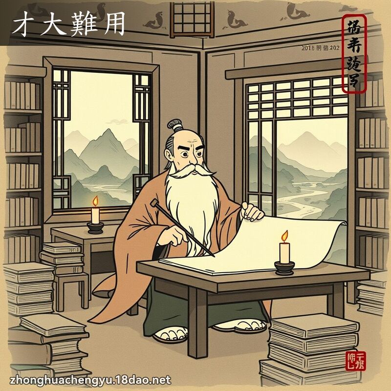 才大難用 配图