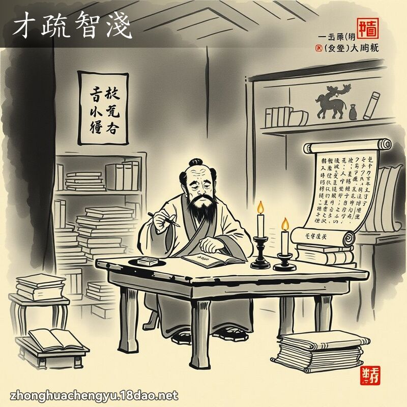 才疏智淺 配图