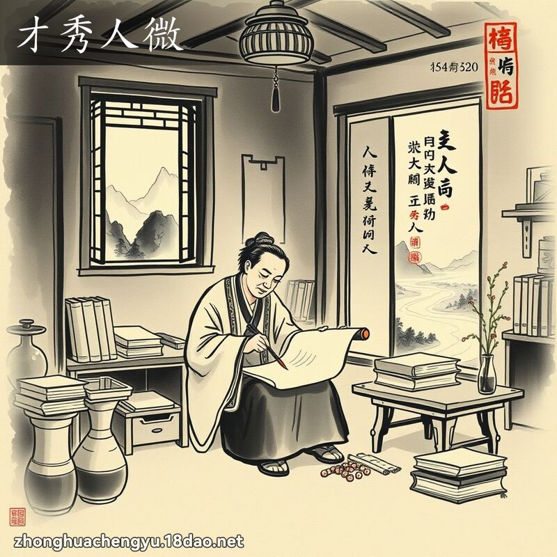 才秀人微 配图