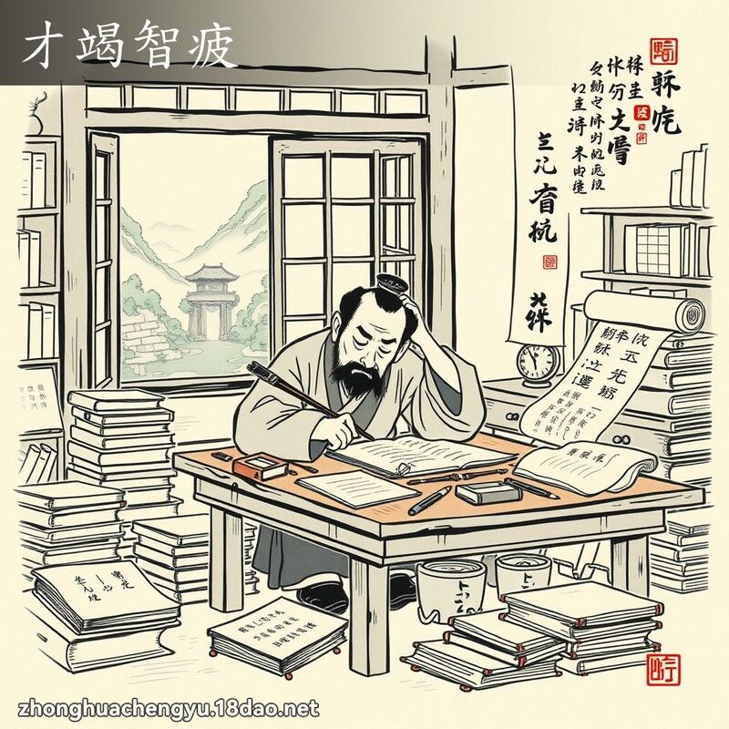 才竭智疲 配图