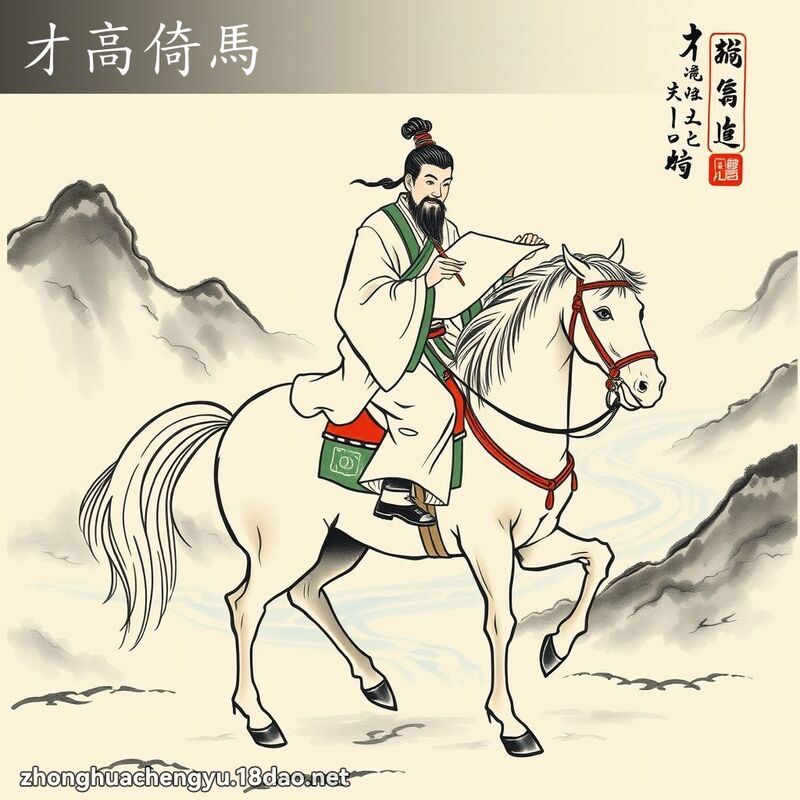 才高倚馬 配图