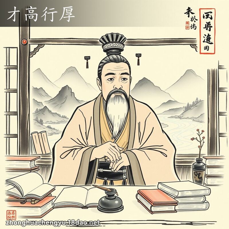 才高行厚 配图