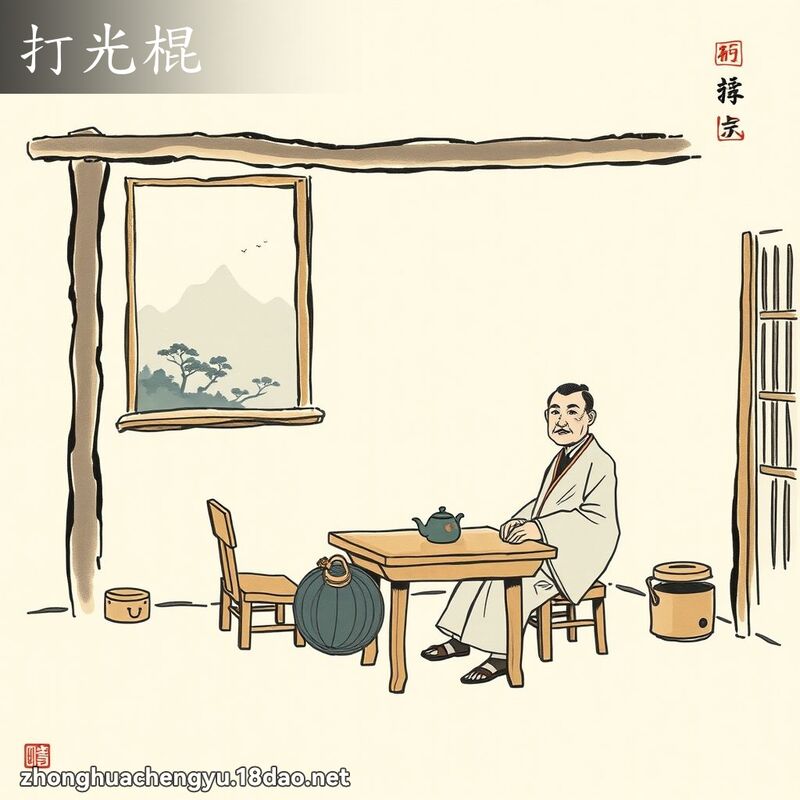 打光棍 配图