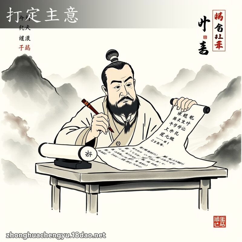 打定主意 配图