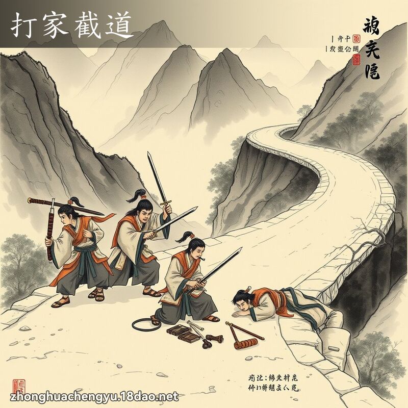打家截道 配图