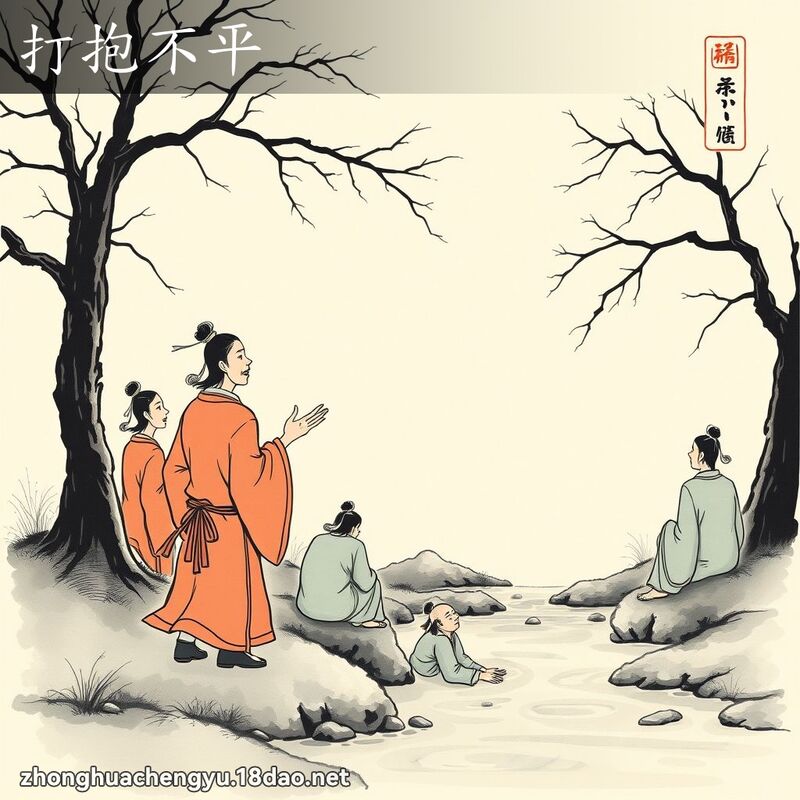 打抱不平 - 中華成語配圖