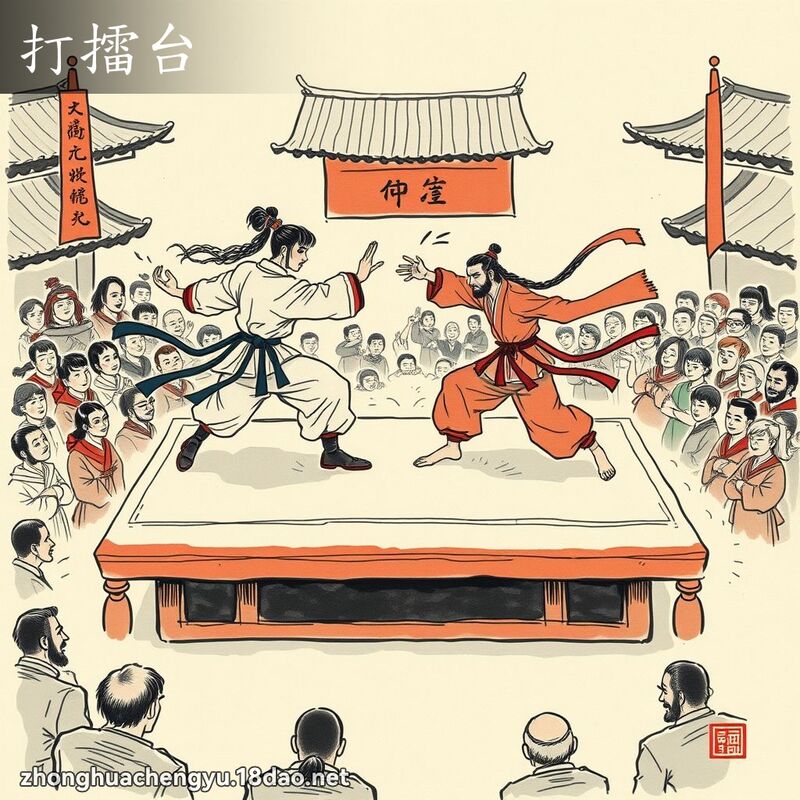 打擂台 配图