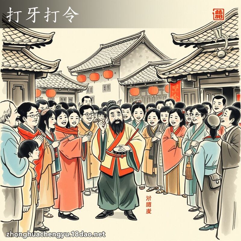 打牙打令 配图