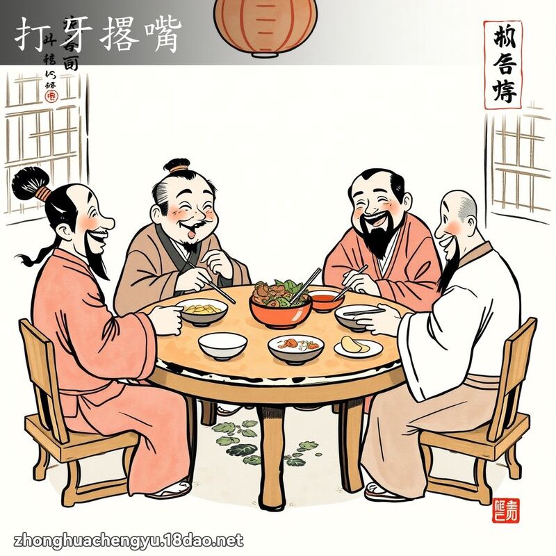 打牙撂嘴 配图