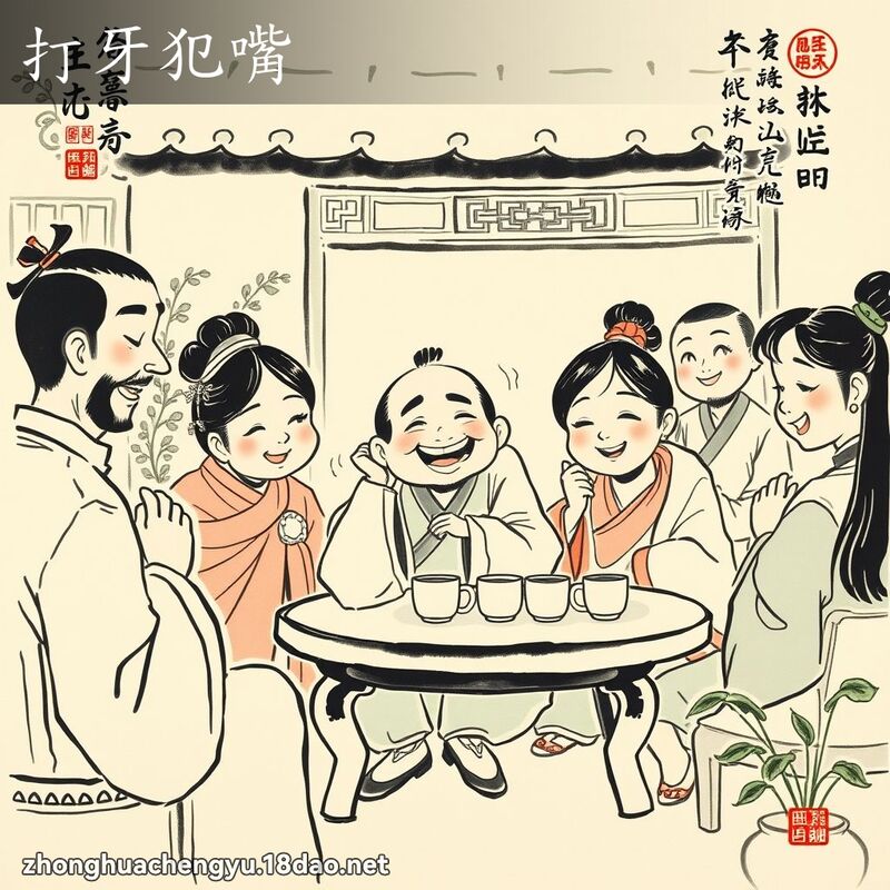 打牙犯嘴 配图