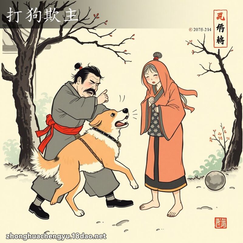打狗欺主 配图
