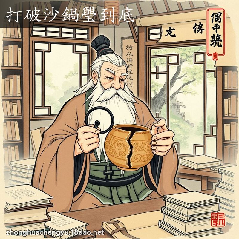 打破沙鍋璺到底 配图
