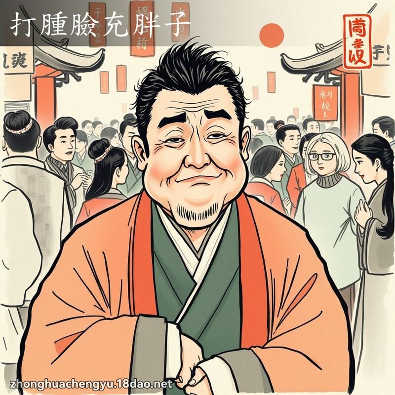 打腫臉充胖子 配图