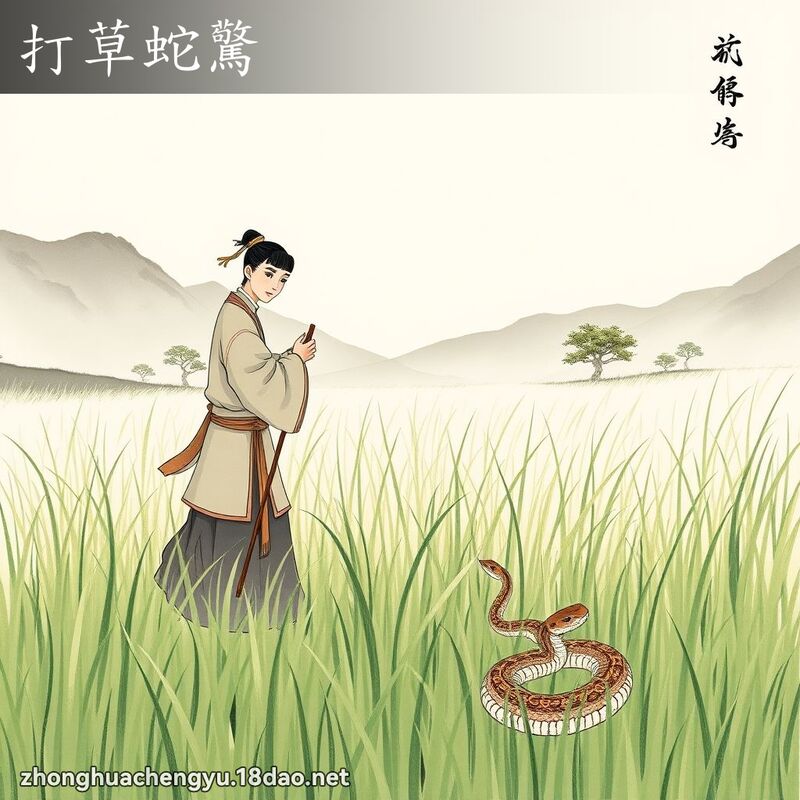 打草蛇驚 配图