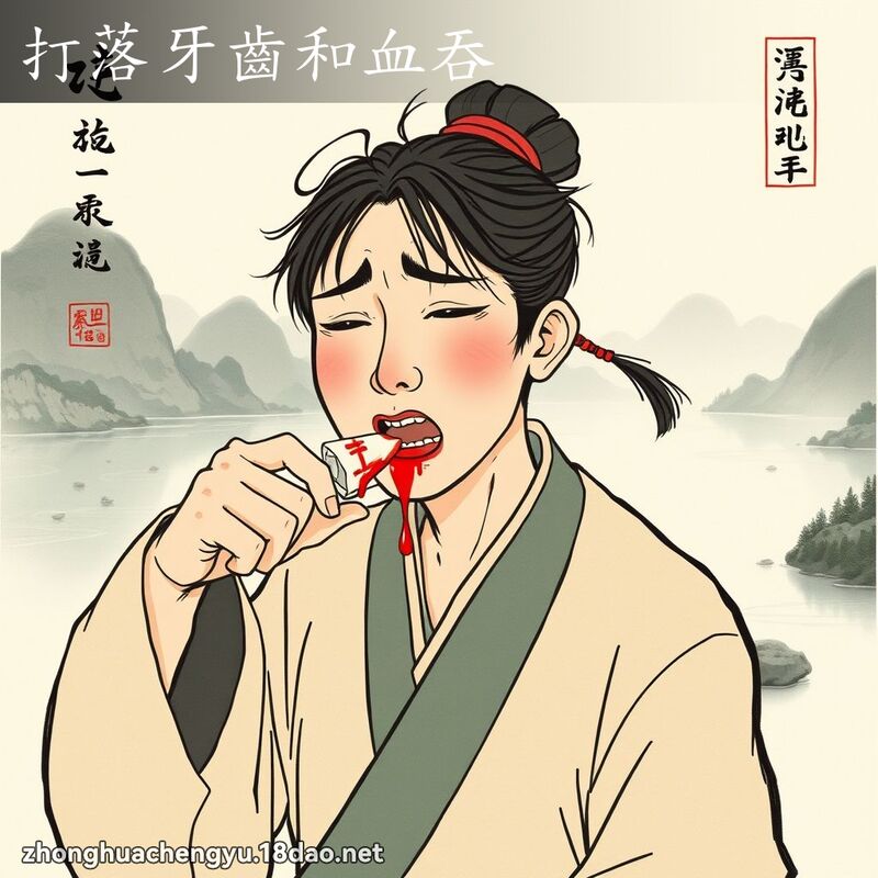 打落牙齒和血吞 配图