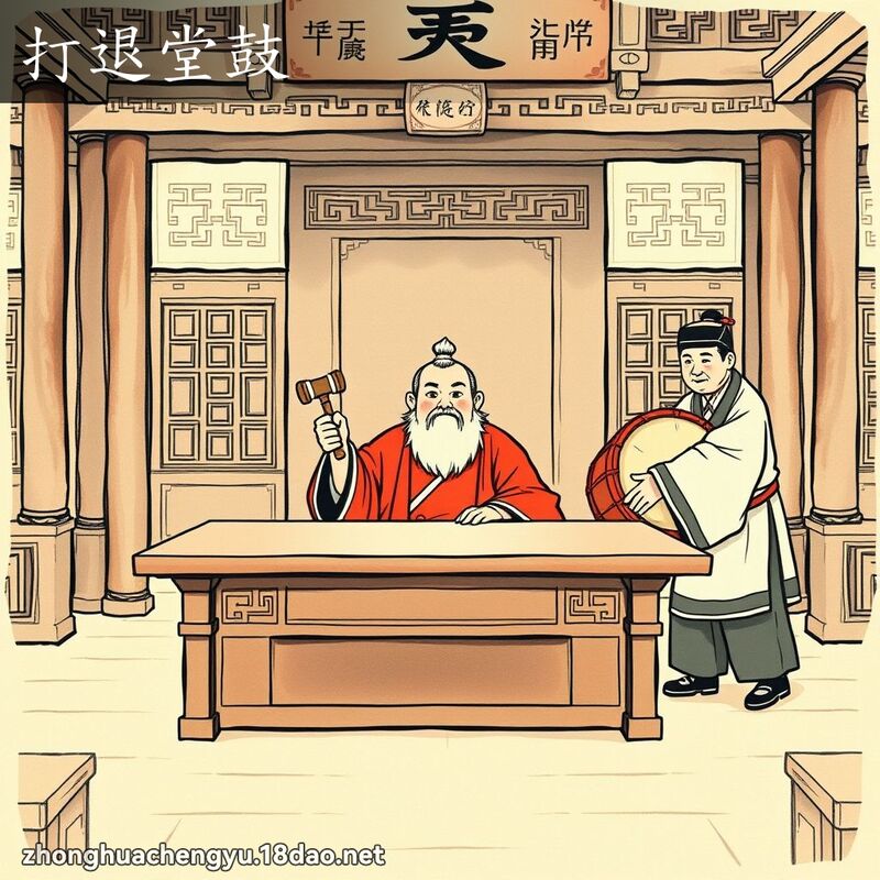 打退堂鼓 配图
