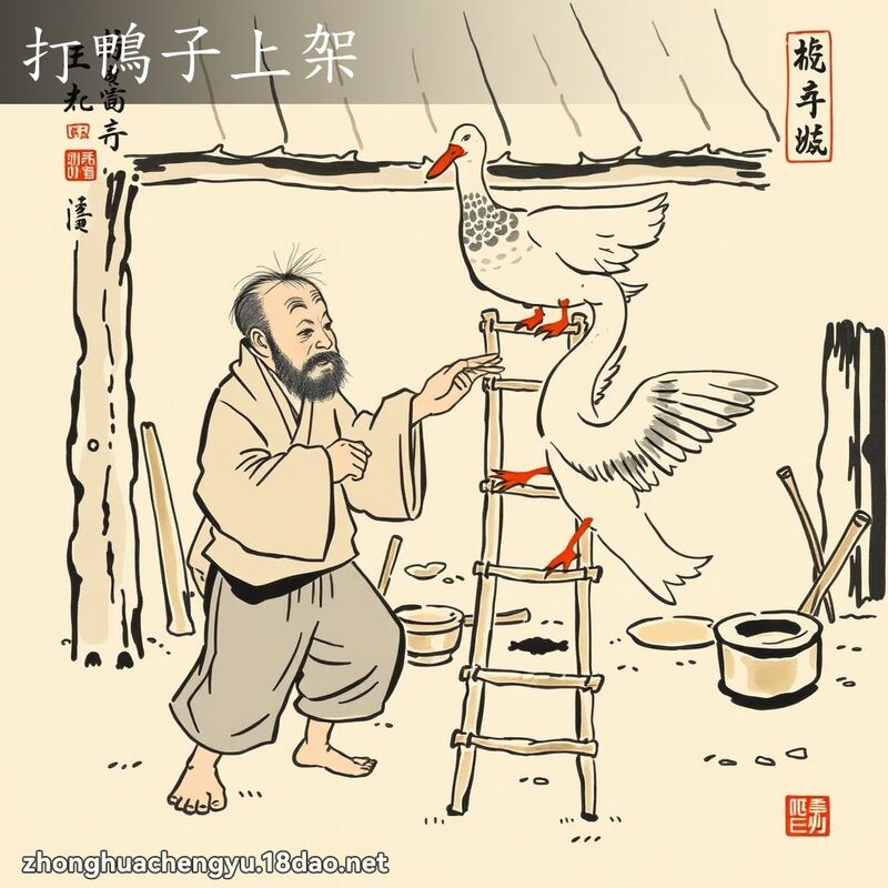 打鴨子上架 配图