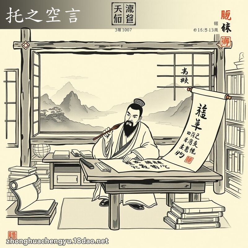 托之空言 配图