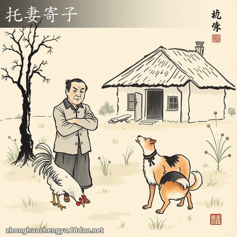 托妻寄子 配图
