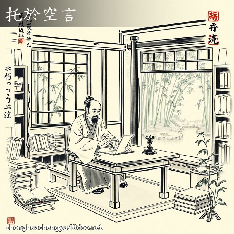 托於空言 配图