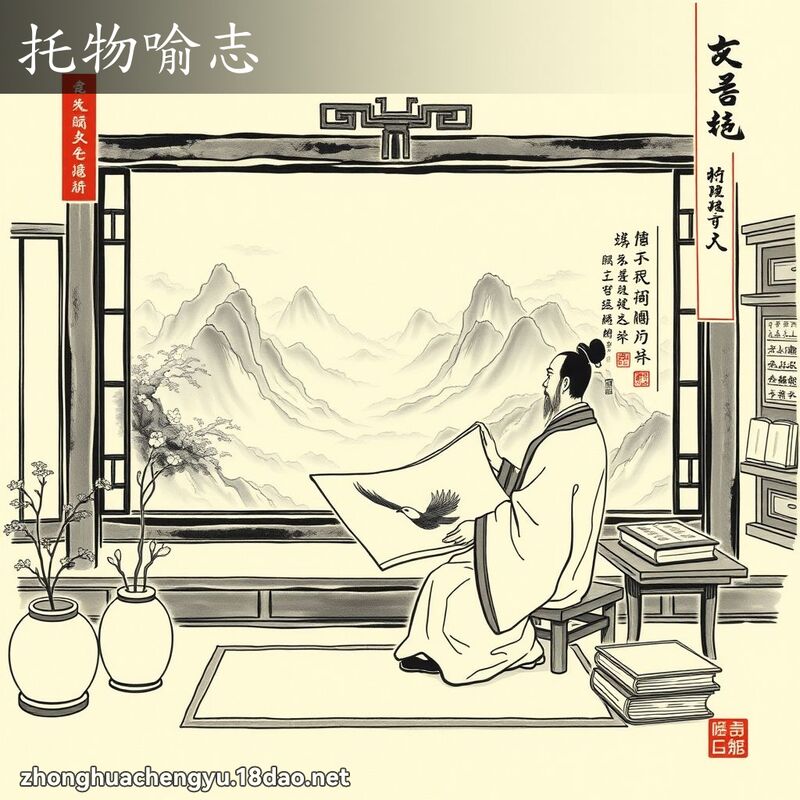 托物喻志 配图