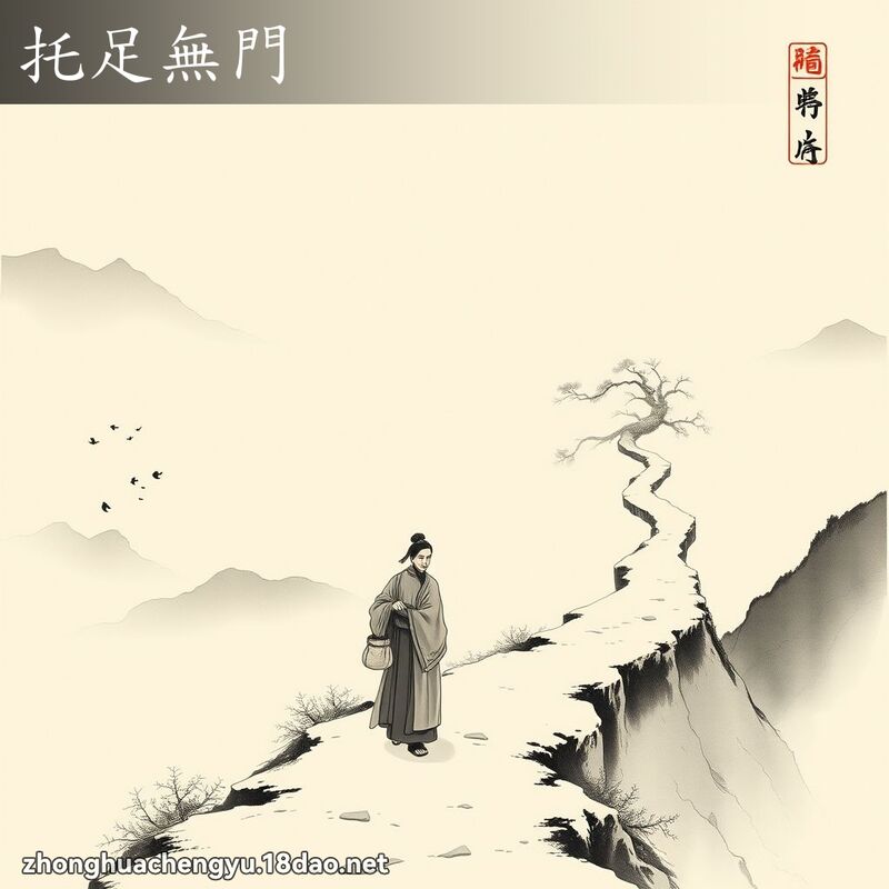 托足無門 配图