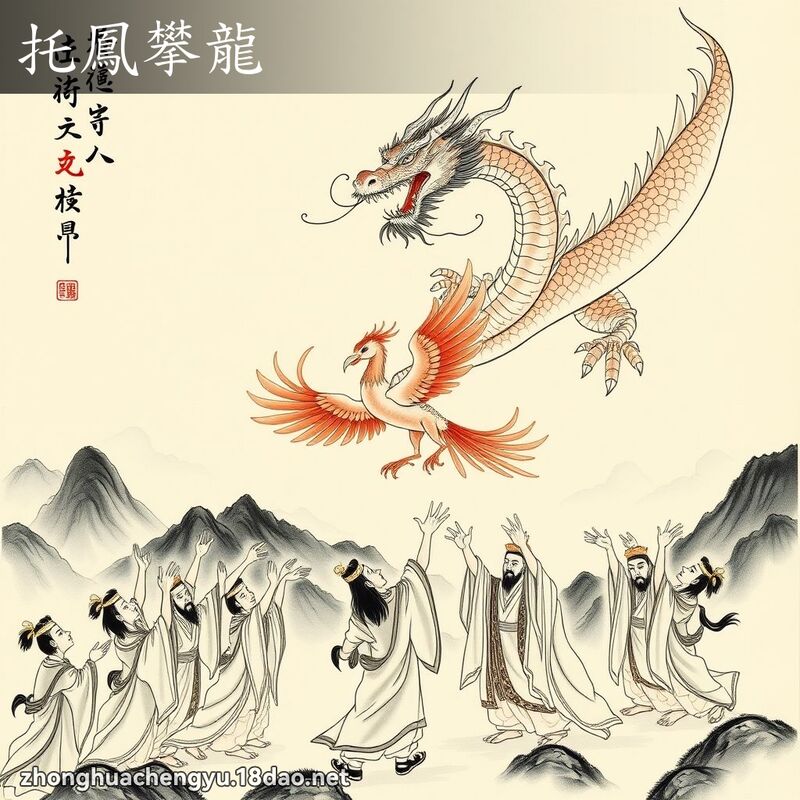 托鳳攀龍 配图