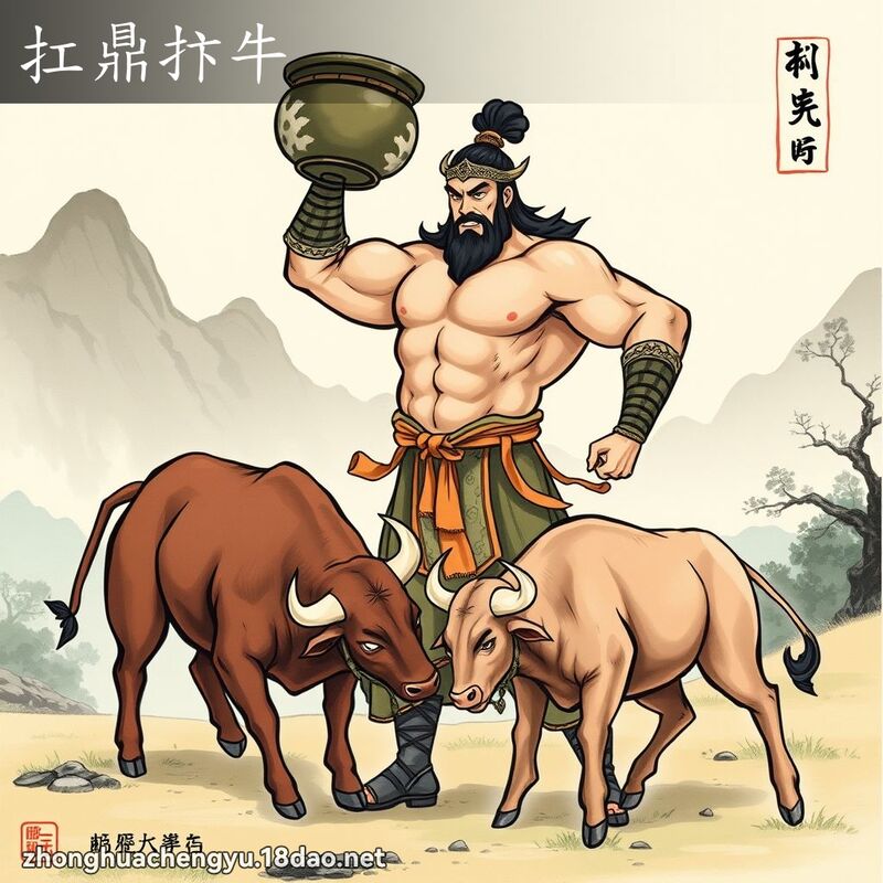 扛鼎抃牛 配图